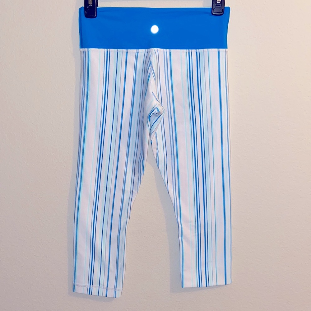 Lululemon striped Capri leggings